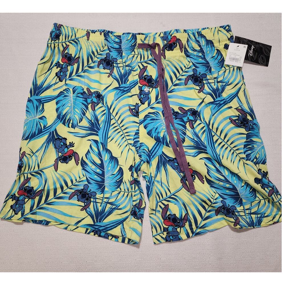 Stitch tropical pajama shorts size Large men's